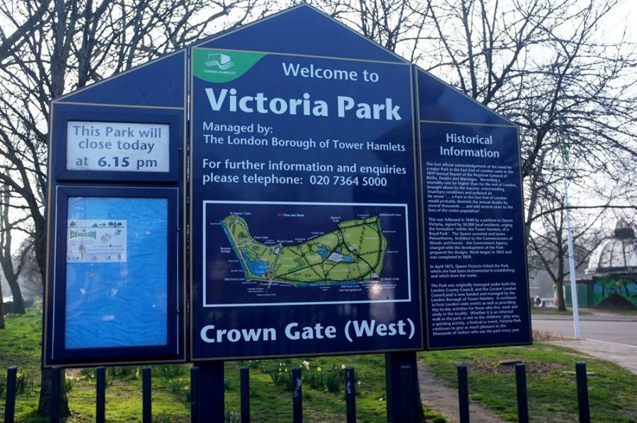 Victoria Park London meeting point and map