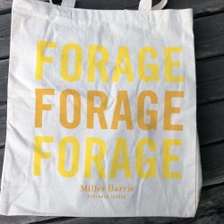A foraging bag ready to forage ingredients with Forage London